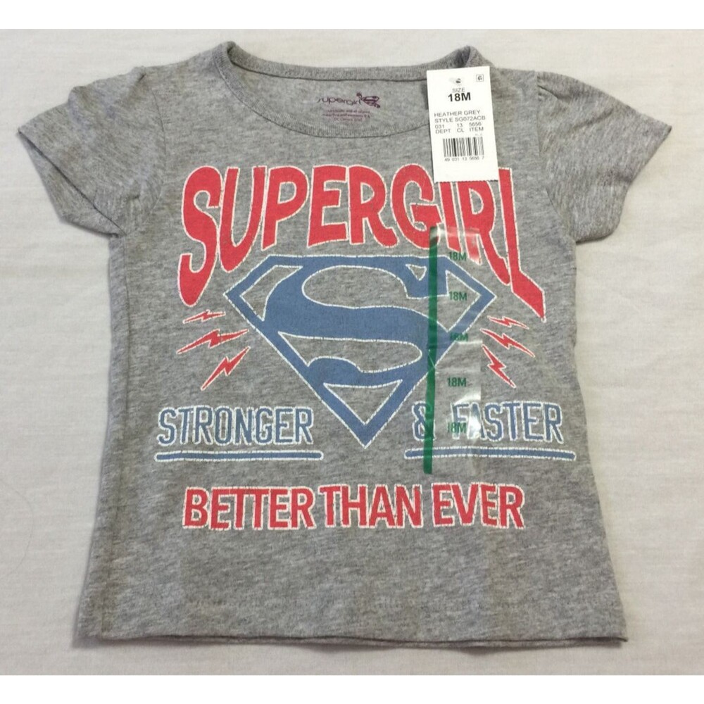 NWT SUPERGIRL GIRLS T-SHIRT SIZE 18 MONTHS